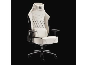 LC-Power Gaming Chair White/Black XL size Adjustable armrests