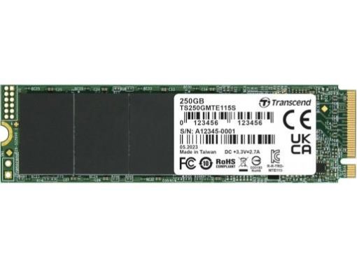Transcend SSD 250GB M.2 NVMePCIe Gen3 x4