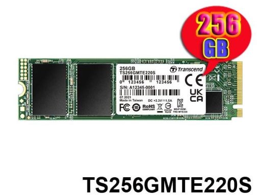 Transcend SSD 256GB M.2 NVMePCIe Gen3 x4