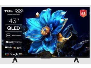 TCL 43P7K 4K QLED TV 60HzGoogle TV HDR multi formatHVA Panel Game Master Dolby Atmos 4