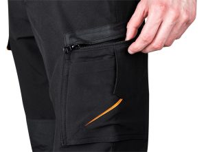 NEO Radne hlače Mix&Match rastezljive, crno-narančaste 81-295-2 22 81 295 2 S BNE TD2 K05 pl 1