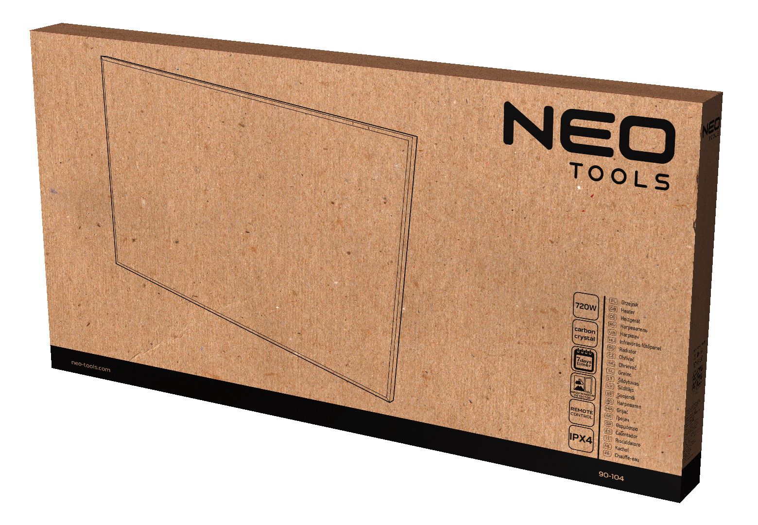 Infracrvena grijalica panel 720W NEO 90-104 4 Infracrvena grijalica panel 720W NEO 90-104 - Slika 2