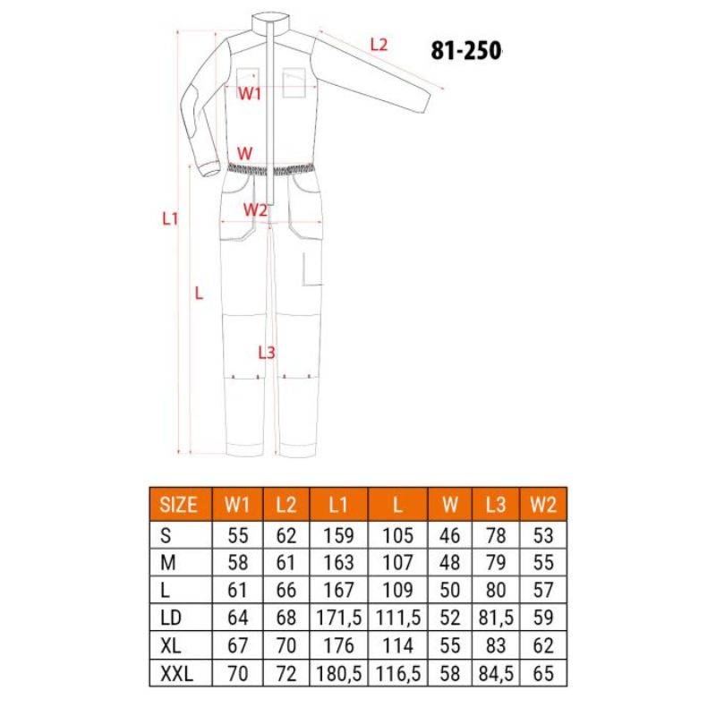Radni kombinezon S-XXL NEO 81-250 4 Radni kombinezon S-XXL NEO 81-250 - Slika 2