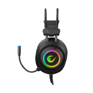 Slusalice sa mikrofonom gaming RAMPAGE RM K19 RAGING PLUS Black USB 7.1 Version RGB Led Gaming Headset with Microphone 32915 2