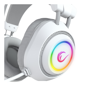 Slusalice sa mikrofonom gaming RAMPAGE RM K19 RAGING PLUS White USB 7.1 Surround RGB LED Gaming Headset with Microphone 40176 4