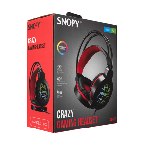 Slusalice sa mikrofonom gaming Snopy SN GX7 CRAZY Black USB Led Microphone Headset 31380 4