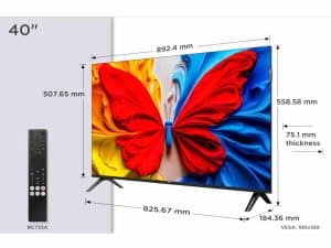 TCL 40S5K FHD QLED TV60 Hz HDR 10 Android TVDolby Digital Plus 2