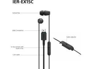 Sony In ear USB C slusaliceboja crna 6