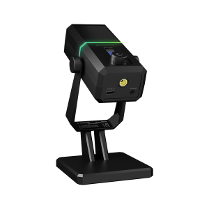 Mikrofon gaming RAMPAGE RA MP75 CYCLONE Black Desktop Microphone with RGB Audio Indicator 42249 2