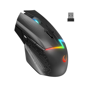 Miš gaming RAMPAGE DROP M3 V2 24000 DPI 3311 Sensor Black RGB Rechargeable Wireless 80 Million Huano Switch Gaming Mouse
