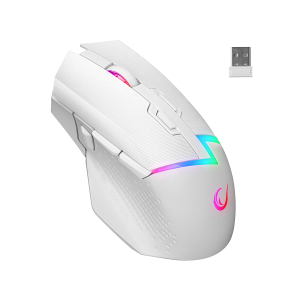 Miš gaming RAMPAGE DROP M3 V2 24000 DPI 3311 Sensor White RGB Rechargeable Wireless 80 Million Huano Switch Gaming Mouse