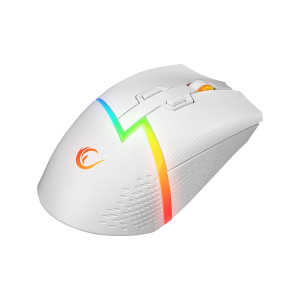 Mis gaming RAMPAGE DROP M3 V2 24000 DPI 3311 Sensor White RGB Rechargeable Wireless 80 Million Huano Switch Gaming Mouse 42562 6