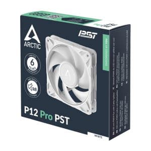 Kuler Arctic P12 Pro PST White PWM Fan with Cable Splitter