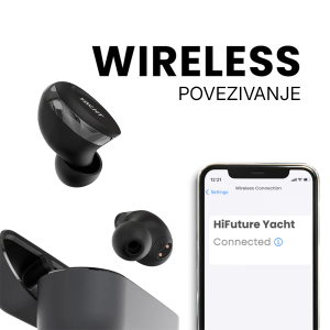 Slusalice HiFuture Yacht TWS earbuds Black 6