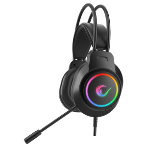 Slušalice sa mikrofonom gaming RAMPAGE RM-K55 Kipchak Black RGB Led 7.1 Gaming Headset with Microphone