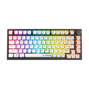 Tastatura gaming RAMPAGE ZENITH PRO Black Hot Swap 8000 Hz Gasket Magnetic RGB Rapid Trigger Gateron Switch US Layout English Dye-Sub PBT