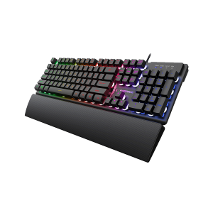 Tastatura mis gaming RAMPAGE KM RX7 FORTUNA V2 Rainbow Backlit USB Black Gaming Combo US Layout English Gaming Keyboard 12800 dpi Mouse 42577 3