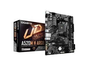 71 Gigabyte MB A520M H ARGB AM4; 2xDDR4; 5100MHz/64GB M.2; 4xSATA; 6xUSB; 1xDP