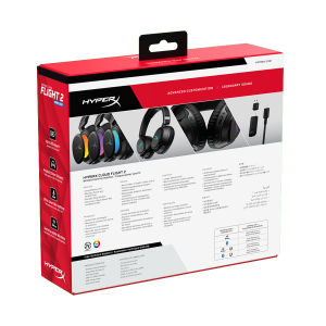 Slusalice sa mikrofonom HyperX Cloud Flight 2 RGB Wireless Gaming Headset Black B5VC4AA 2