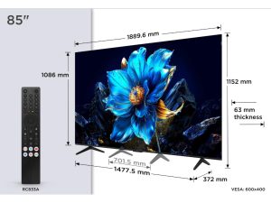TCL 85P7K 4K QLED TV 60HzGoogle TV HDR multi formatHVA Panel Game Master Dolby Atmos 4