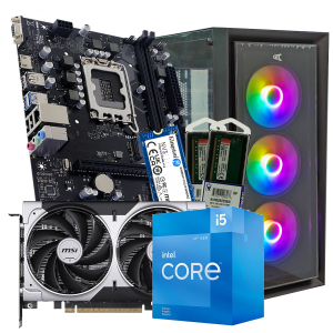 GNC GAMER OMEGA H610 i5-12400F 16GB DDR4 SSD 500 GB RTX 5050 8 GB GAMING KUCISTE NO-OS G2Y