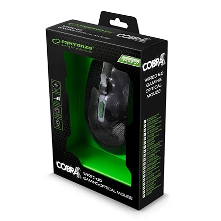 Miš ESPERANZA GAMING COBRA 6D MX207, 2400dpi, GREEN, - Slika 16