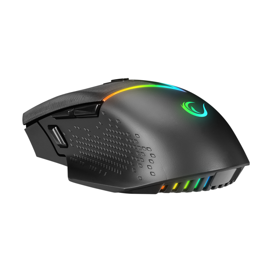 Miš gaming RAMPAGE DROP M3, black, RGB, wireless, - Slika 14