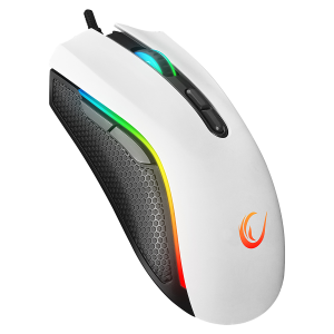 Miš gaming RAMPAGE RAMPAGE SMX-R44 V2 Macrol White 12800 DPI RGB LED 80 Million Huano Switch Gaming Player Mouse