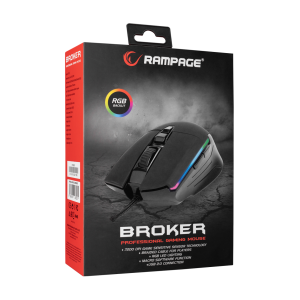 Miš gaming RAMPAGE SMX-52 BROKER black, USB, - Slika 16