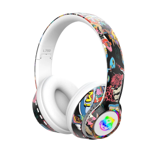 Slušalice bluetooth L750 HiFi RGB stickerbomb design
