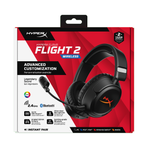 Slušalice sa mikrofonom HyperX Cloud Flight 2 RGB Wireless Gaming Headset Black