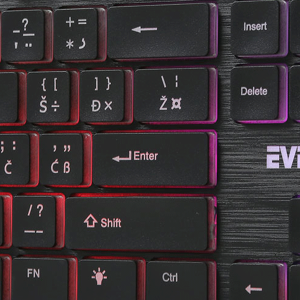 Tastatura Everest KB-840 Black Color Backlit USB, BiH - Slika 9