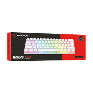 Tastatura gaming RAMPAGE RADIANT K11 white, blue - Slika 16
