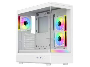 RYZE HEROIC HC500 3F White 1xARGB fan + 2x ARGB Reverse ATX
