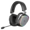 Slušalice sa mikrofonom RAMPAGE RETSU Black/Grey Wireless 2.4G Bluetooth Fabric and Leather Protein Earpad