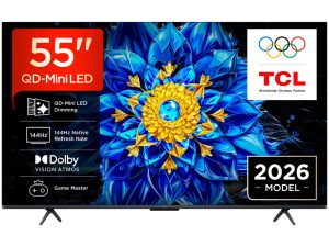 TCL 55"P8L 4K QLED Google TV;QD-Mini LED Dimming 144Hz(288Hz FHD)