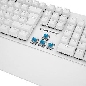 Tastatura gaming RAMPAGE KB-R86 UMBRA White USB Rainbow - Slika 6