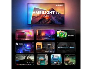 Alternative view of Philips 75''PQS8611 Titan OSQLED; 120Hz in DLG/HSR;P5 Perfect Picture Engine; Ambilight 3